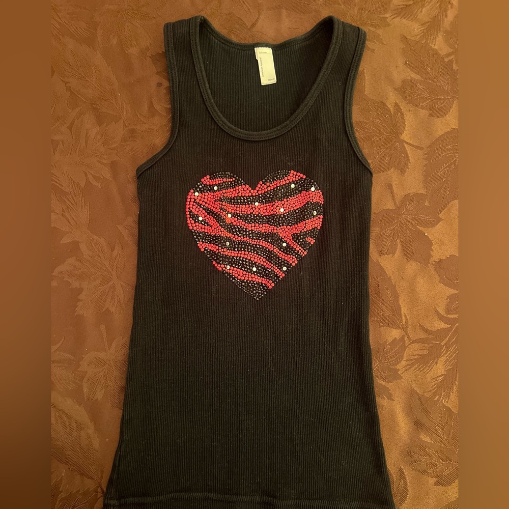 American apparel heart tank top